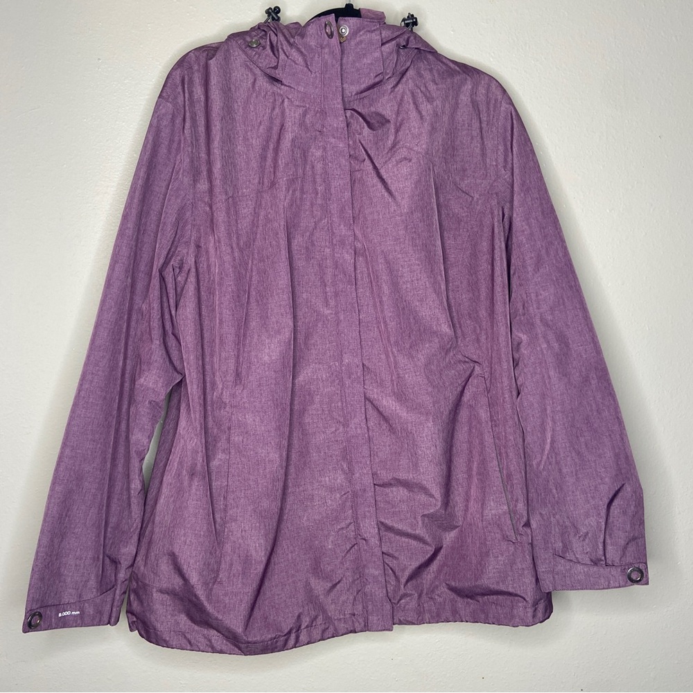 Killtec Women's Plus Size 20 Purple Hooded Jacket Skiing Snowboarding 8.000mm